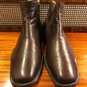 Men's Bruno Magli Brown 'Rangle' Zip Boots, US 9